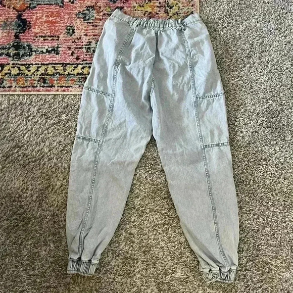 Hot topic Indigo Denim Cargo Jogger Jeans Girls Size L - Picture 4 of 15